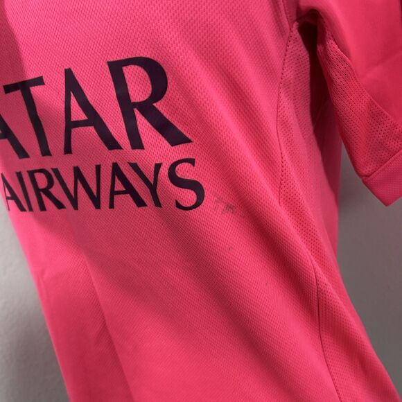 Nike Dri Fit Jersey Shirt Mens S Pink Football Soccer FC Barcelona - Picture 4 of 14